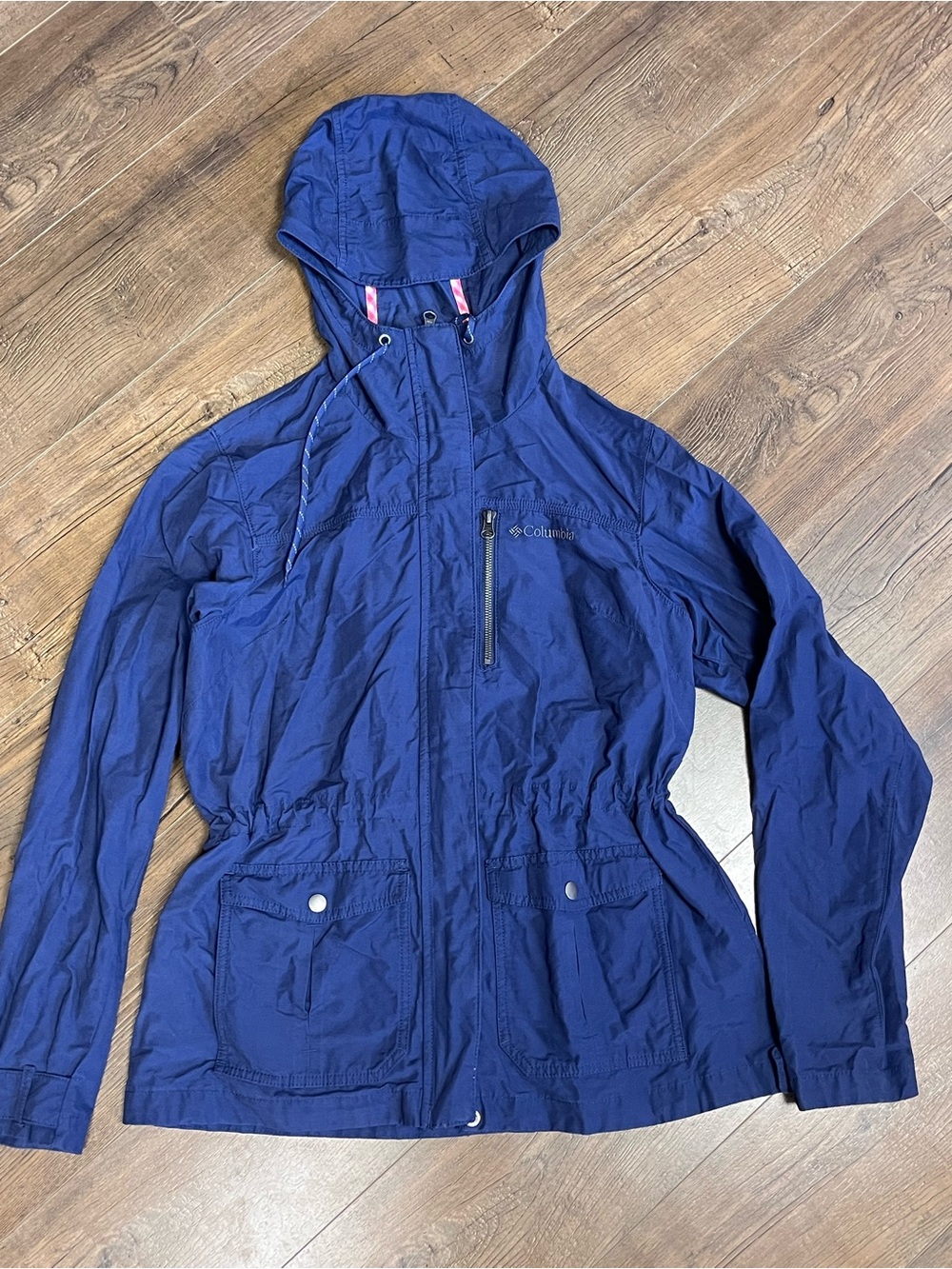 Columbia Women's Blue Hooded Utility Jacket